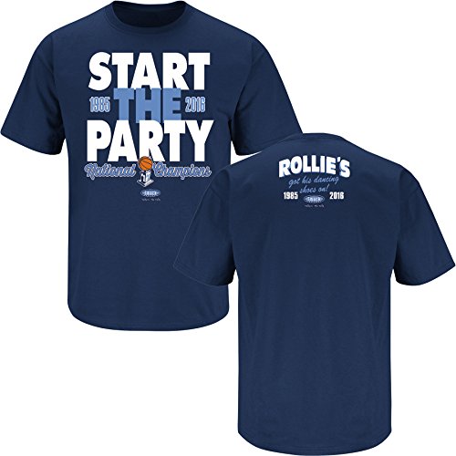 Villanova Fans. Start The Party. Navy T Shirt (Sm-5X) (X-Large)