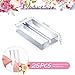 Xosjska 25 Pcs Acrylic Place Card Holders 2 Inch Clear Table Number Stands Name Cards Holder Stands with 3 mm Card Slot Place Cards Wedding Acrylic Sign Holders for Wedding Business Party