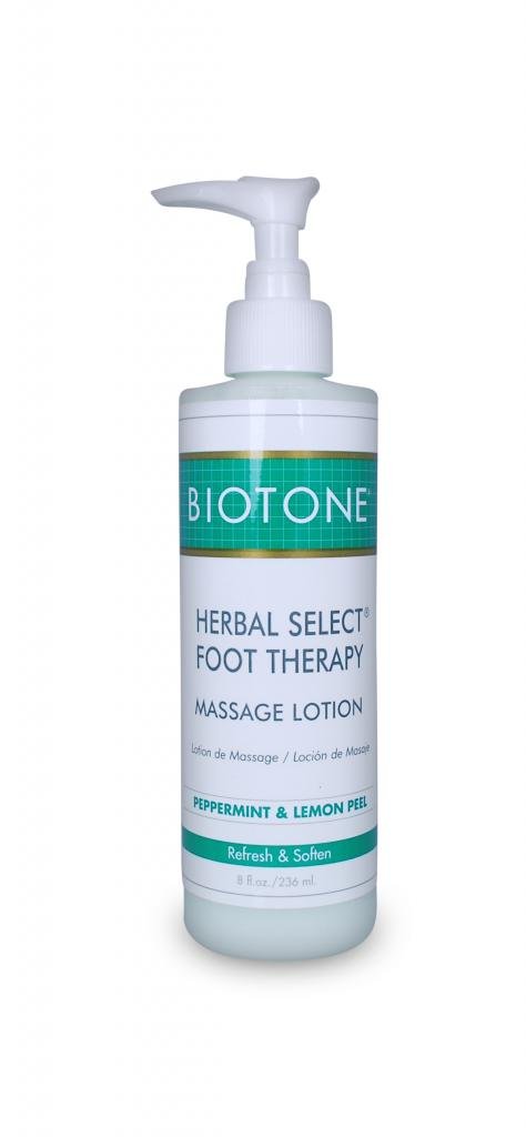 Biotone Herbal Select Massage Products Foot Therapy Lotion, 8 Ounce