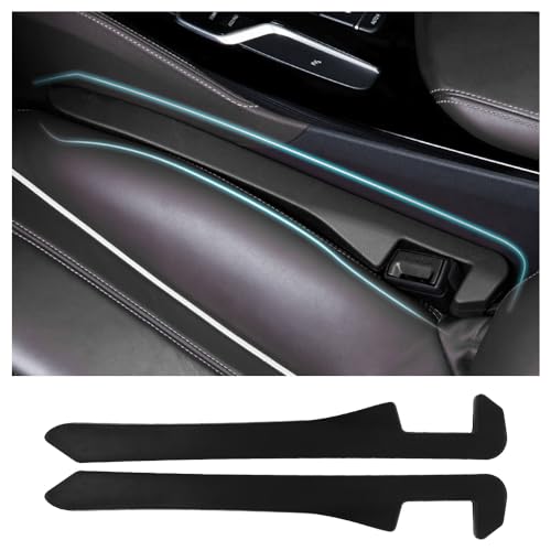 2 Piezas Relleno de Costuras para Asientos de Coche,Relleno Costuras para Asientos de Coche,GM Accesorios Coche de Alta Capacidad de Relleno de Costura para Coche,SUV,Camione (Negro)