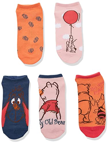 Winnie the Pooh womens Disney 5 Pack No Show Socks