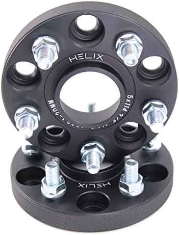 HELIX ハブ付 ワイドトレッドスペーサー 5H PCD114.3 内径60mm M12XP1.5 マットブラック