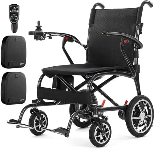 Lightweight Carbon Fiber Electric Wheelchair with Remote