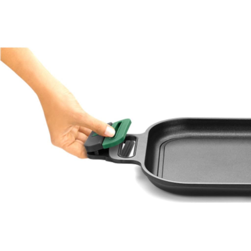 Monix Planet | Plancha lisse de 40 cm, fonte d'aluminium 100% recyclée, pleine induction, sans PFOA, antiadhésive