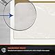 DocuGard Gold Marble Bottom Check, 8,5 x 11 Zoll, 10,9 kg, 500 Blatt, 1 Check pro Blatt (04521)