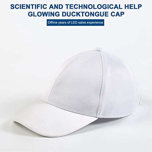 BestAlice Boné de fibra óptica com LED luminoso de 11 cores, bonés de beisebol com carregamento USB,