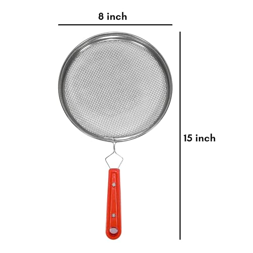 Image of Stainless Steel Fulka Grill for Gas Stove | Phulka Roti Jali | Grill Jali for Papad, Chapati, Tandoor & Brinjal Roaster- Pack of 1 (Size 8 Inch)