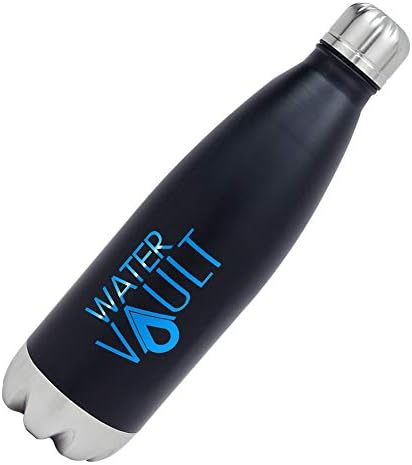 Water Vault Insulated Water Bottle - Stainless Steel Vacuum Thermos Bottles - Cold 24 Hours, Hot 12 Hours - Double Wall Copper Plated