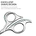 Lobodt 4.7-inch professional nose hair scissors, round-headed stainless steel small scissors, suitable for trimming facial hair, ear hair, eyebrows, bathroom, personal care and beauty (silver)