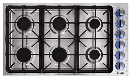 THOR Kitchen Professional 36-inch Cooktop/Rangetop in Stainless Steel - Model TGC3601