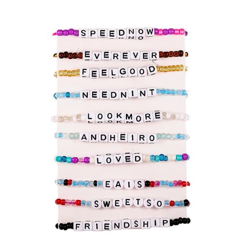 RINTOLER Friendship Bracelets for Women - Preppy Heishi Surfer Clay Beaded Stretch Bracelets - Stackable Boho Disc Summer Jewelry Set (TS - 10pc bead Set)