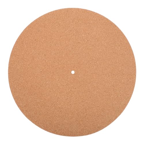 GLSTOY Cork Record Mat Turntable Slip Mat for Vinyl Record Players Sturdy Stylish Record Player Accessories
