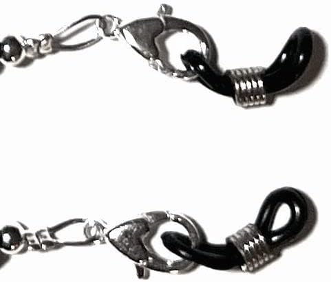 Hidden Hollow Beads レディースファッションビーズ眼鏡ストラップホルダー28インチチェーンリーシュサングラス, ブ