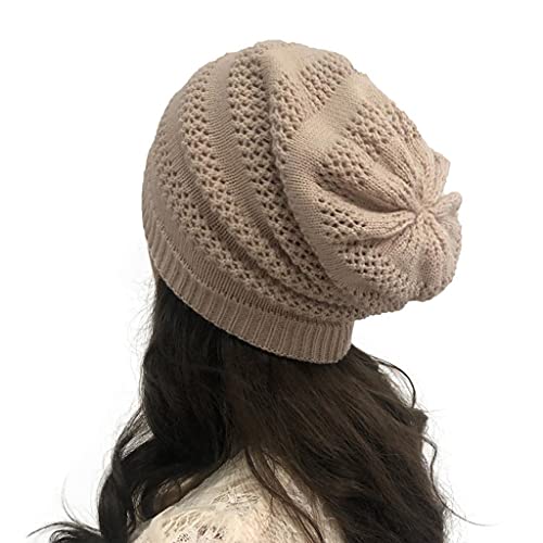 AODONG Chapéus de inverno para mulheres homens cashmere gorro de malha desleixado gorro de inverno m