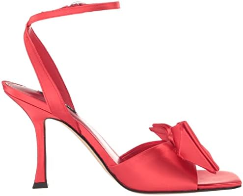 Nine West Women's YAWAY Heeled Sandal, Bright RED 610, 7 | Image 5