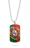 Grösse 5 x 3 cm Kette Dog Tag Anhänger Portugal Lissabon 2