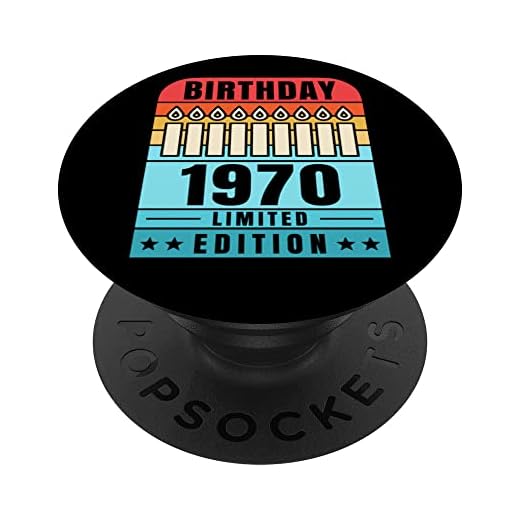 1970 Pop Socket para teléfono Edición Limitada 1970 Cumpleaños PopSockets PopGrip Intercambiable