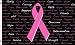 Breast Cancer (Black) 3x5 ft Polyester Flag