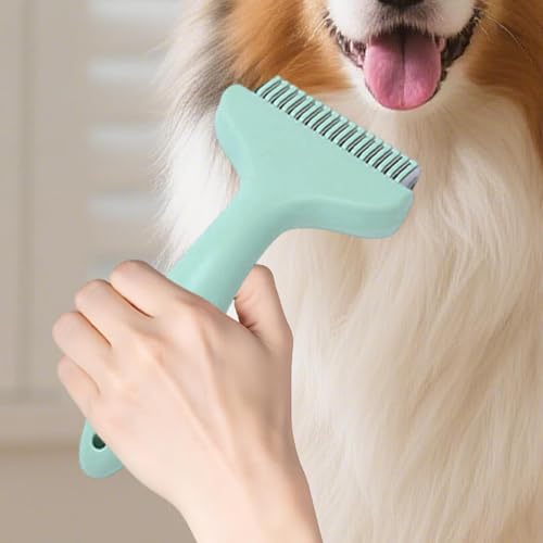 Cepillo para gatos con púas curvas de acero que elimina nudos sin tirones 3