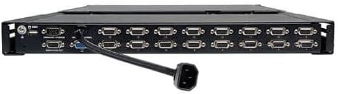 Miniatura 6 de Conmutador KVM de consola de montaje en rack de 8 puertos 1U con 19 pulgadas Acceso remoto LCD e IP B020-U08-19-IP