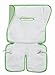Italbaby 050.0030-10 Double Face Copriseduta per Passeggino, Spugna, Universale, Lime
