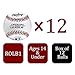 Rawlings | Official League Baseballs | Competition Grade | ROLB1 | Youth/14U | Game/Practice Use | 12 Count, White