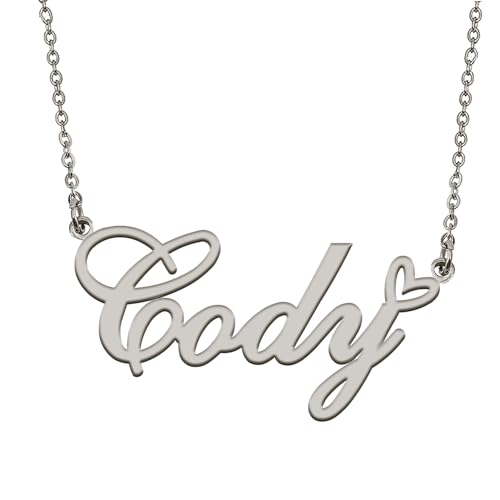 HUAN XUN Collares de nombre con colgante inicial personalizado para mujeres y niñas en plata dorada