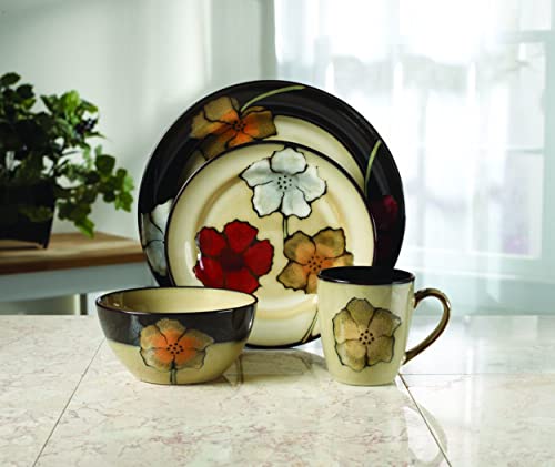Pfaltzgraff 5217165 Painted Poppies 16-Piece Stoneware Dinnerware Set thumb #2