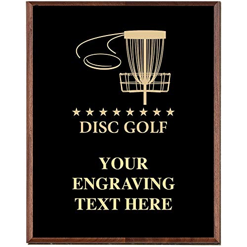 Crown Awards Disc Golf Plaques, Custom Engraved Disc Golf Trophy Plaque Award, Great Customizable Disc Golf Gift Prime