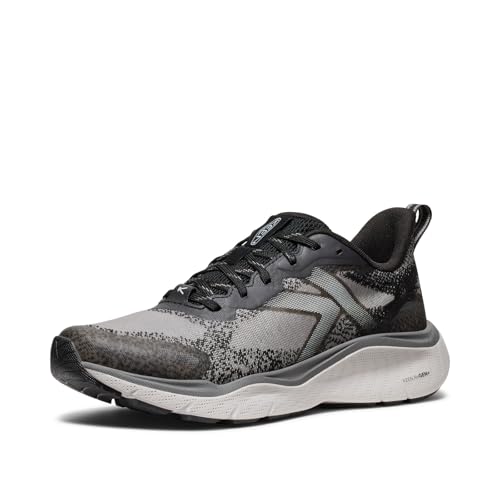 KEEN Women's Leiki Speed Hiking Shoes, Black/Steel Grey, 9.5