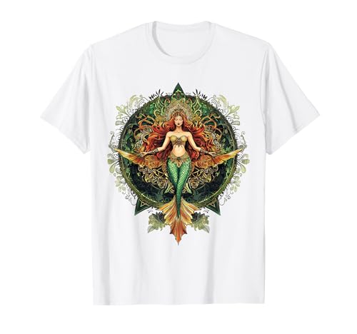 Mermaid Mythical Graphic Fantasy Artwork Mermaid T-Shirt