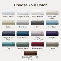 California Design Den Soft 100% Cotton Sateen Fitted Sheet Queen, White — image 8