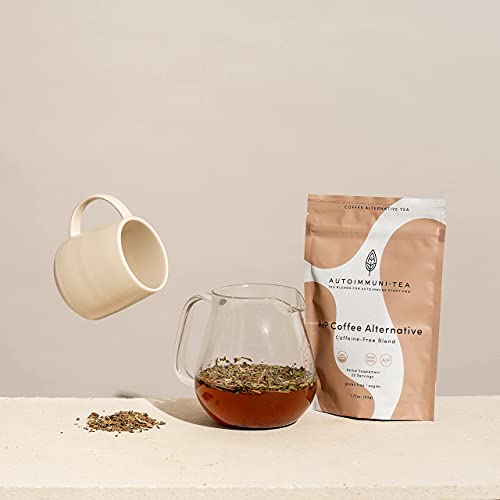 Aip Tea Prebiotic “Coffee” Blend For Autoimmune Protocol Foods With Chicory Root, Dandelion And Carob - Organic Caffeine Free Dandy Herbal #TOP3