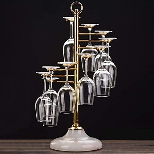 Rack de vino elegante XMING estructura metálica dorada de alta gama 2