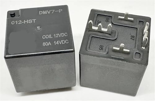 Relé DMV7-P 012-HST de 4 pines y 12V 80A para control eléctrico automotriz