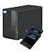 SIMPLETEK - NAS-Netzwerkspeichergerät mit 2 Einschüben mit Dual-SSD 240+240 GB, Gigabit LAN, USB-Kopie, 2 GB DDR4