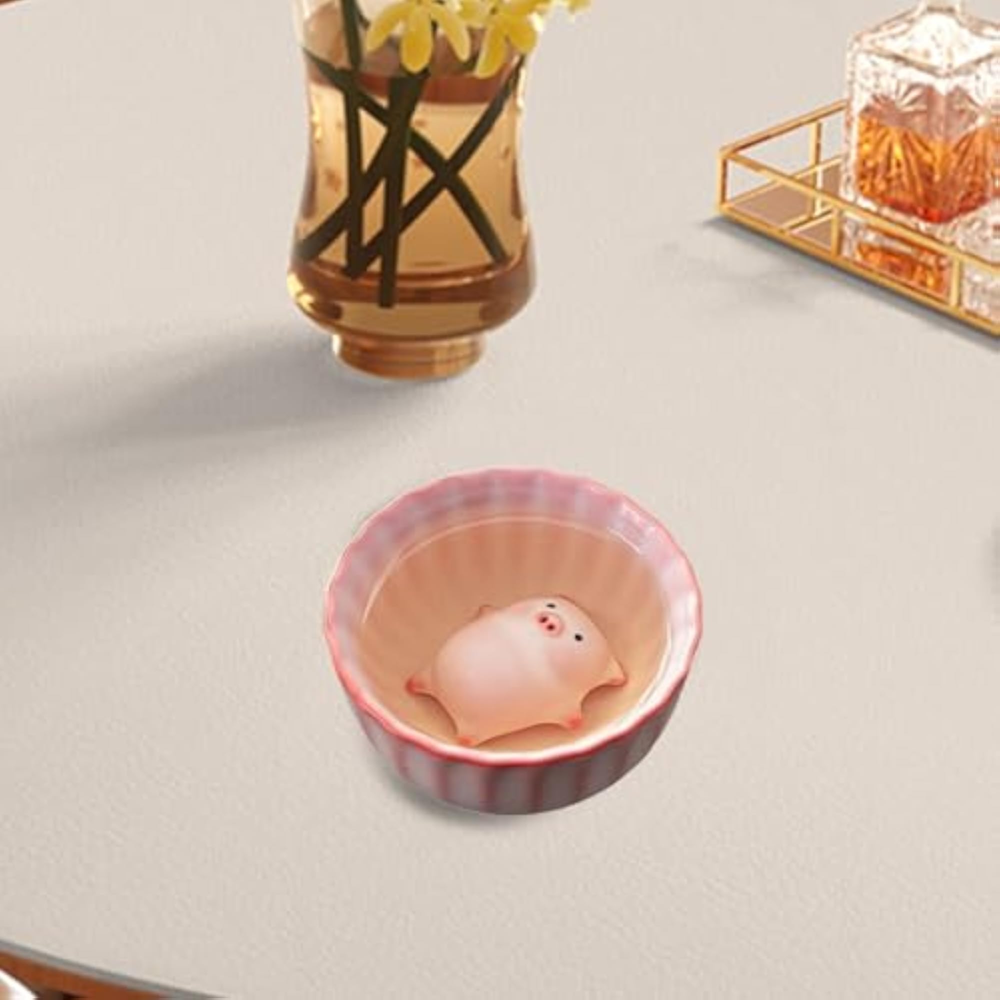 Ceramic Tea Cup with Tea Pet Kung Fu Teacup, 120 ml