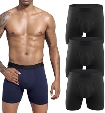 Mens Incontinence Underwear, Octipa Mens Ultra-Absorbent Incontinence Boxer Briefs, Regular Absorbency Panties