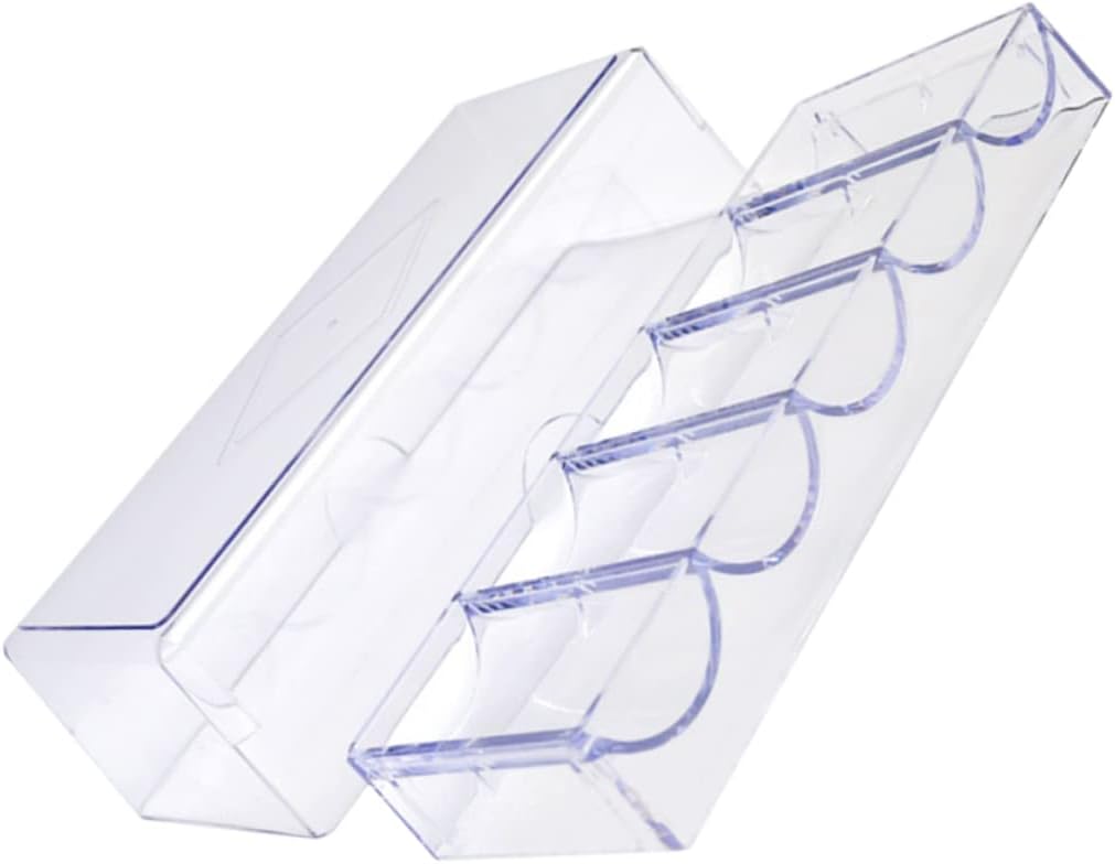 Poker Chip Holder Case Lid Professional Chip Box Multi-Function Poker Chip Tray Poker Chip Storage Portable Acrylic Poker Chip Rack