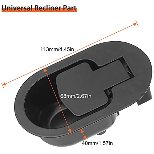 Anrsee 2 Pack Recliner Couch Release Handle,Universal Black Metal Recliner Pull Handle Sofa Release Lever Handle Of Most Brands Sofa, Couch, Loveseat, Chair #TOP1