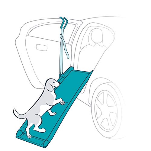 Solvit PetSafe Happy Ride Hunderampen-Adapter – Sichere Seitentür Einstiegsunterstützung – Tragbarer Rampen-Adapter für Autos, SUVs & LKWs – Praktische Haustiereinstiegsunterstützung – Langlebiger