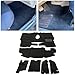 HECASA Full Carpet Mat Rug Kit Compatible with 1997-2006 Jeep Wrangler TJ Black Interior Floor Liner Mat- 6PCS