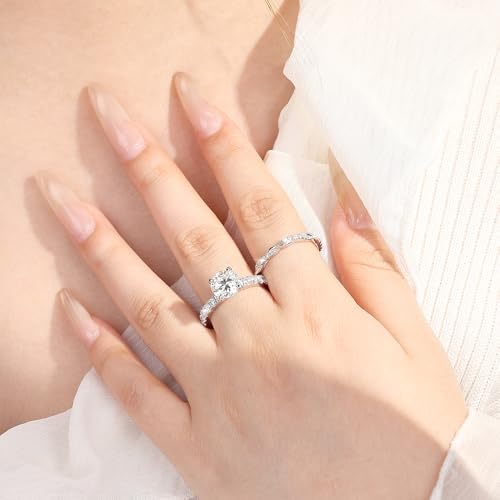 FreeKitee Moissanite Engagement Rings for Women, Round/Marquise Solitaire by FreeKitee - Used condition - Image 4