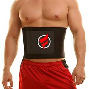 Fitru Waist Trimmer Sauna Ab Belt for Women & Men – Waist Trainer Stomach Wrap