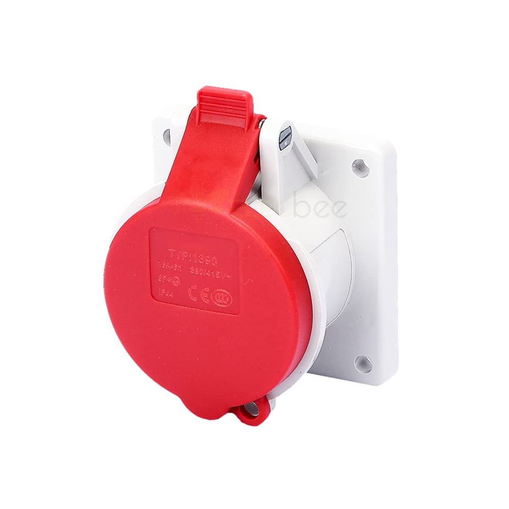 IEC60309 Waterproof Industrial CEE Connector Socket 4Pin 16A 400V 3P+E IP44