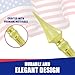 Super Tough Indoor Flag Pole kit 8ft - Plastic Spear - Gold Texture Base - Aluminum Flagpole with Brass Finish - Heavy Duty Inside House Flagstaff - Interior Shaft and Stand - No Ensign Included