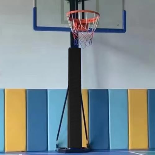 �o�X�P�b�g�{�[���|�[���p�b�h �o�X�P�b�g�{�[���|�[���p�p�b�h���b�v�A���E���h�A�n�����T�|�[�g�|�[�����b�v���J�o�[�A�h���X�N�G�A�K���[�W���ی�p�b�h(Black 3ft/91cm,7x7"/18x18cm)