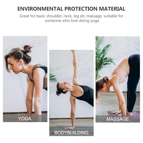 Rodillo de Yoga Toyvian EPP Semirredondo de 30 cm, Superficie Lisa, Negro, para Masaje Muscular y Accesorios de Yoga para Alivio de Espalda y Fitness miniatura 4
