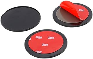 WOLEYI 3-Pack 8CM Adhesive Mounting Disk, Car Dashboard Sticky Pad for Suction Cup