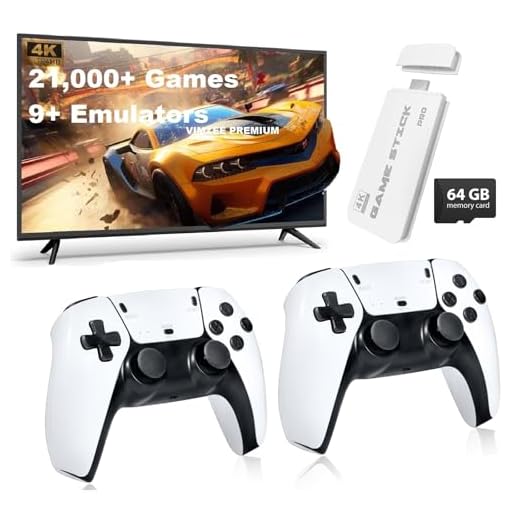 2025 Video Games for Kids Retro Game Stick for Tv Wireless Video Games for TV Gaming 64GB Old School Station Video Game HD Games Console Built in 20K Game Console Ultimate 90s Retro New